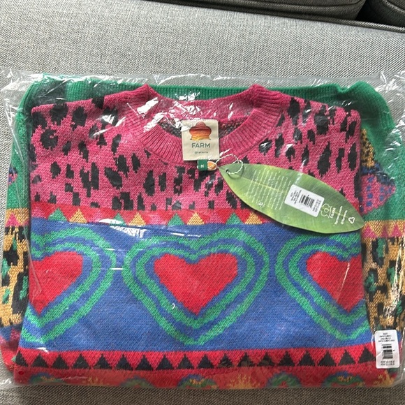 Farm Rio GRAPHIC ELEMENTS AINIKA SWEATER multicolored size M - Picture 5 of 11